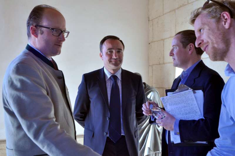 Robert of Luxemburg, Jean-Philippe Delmas, Tom and Henry at La Mission Haut Brion